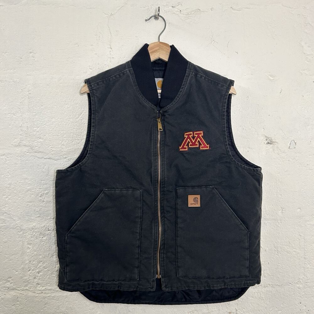 Vintage Carhartt Quilted Artic Vest Black “Minnesota” 101383